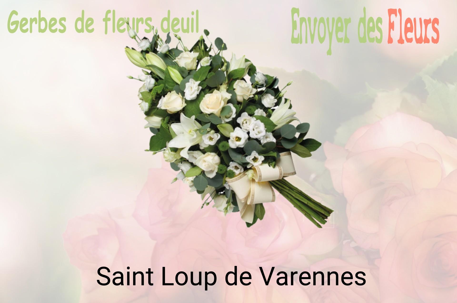 Gerbe de fleurs de deuil livrée à Saint-Loup-de-Varennes